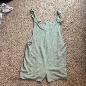 Amazon Mint Green Tie-Shoulder Romper